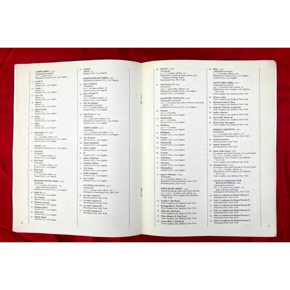 Frank Stella Prints 1967–1982 Whitney Museum Exhibition Brochure 1983 Vintage - Picture 5 of 7